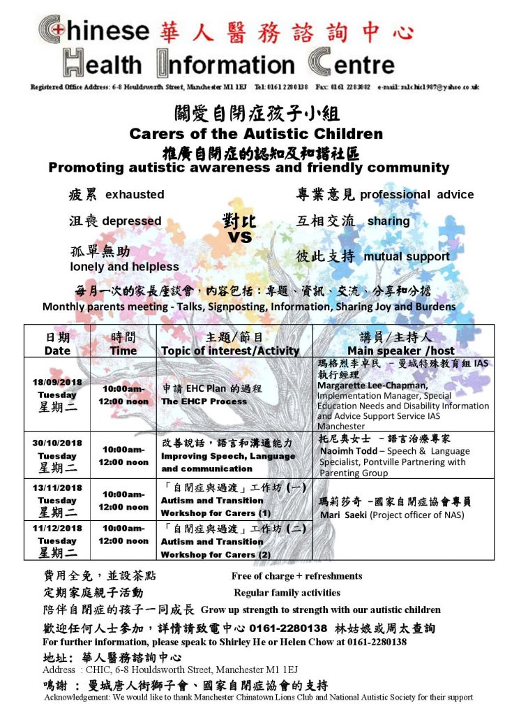 Carer’ Group for Autistic Children